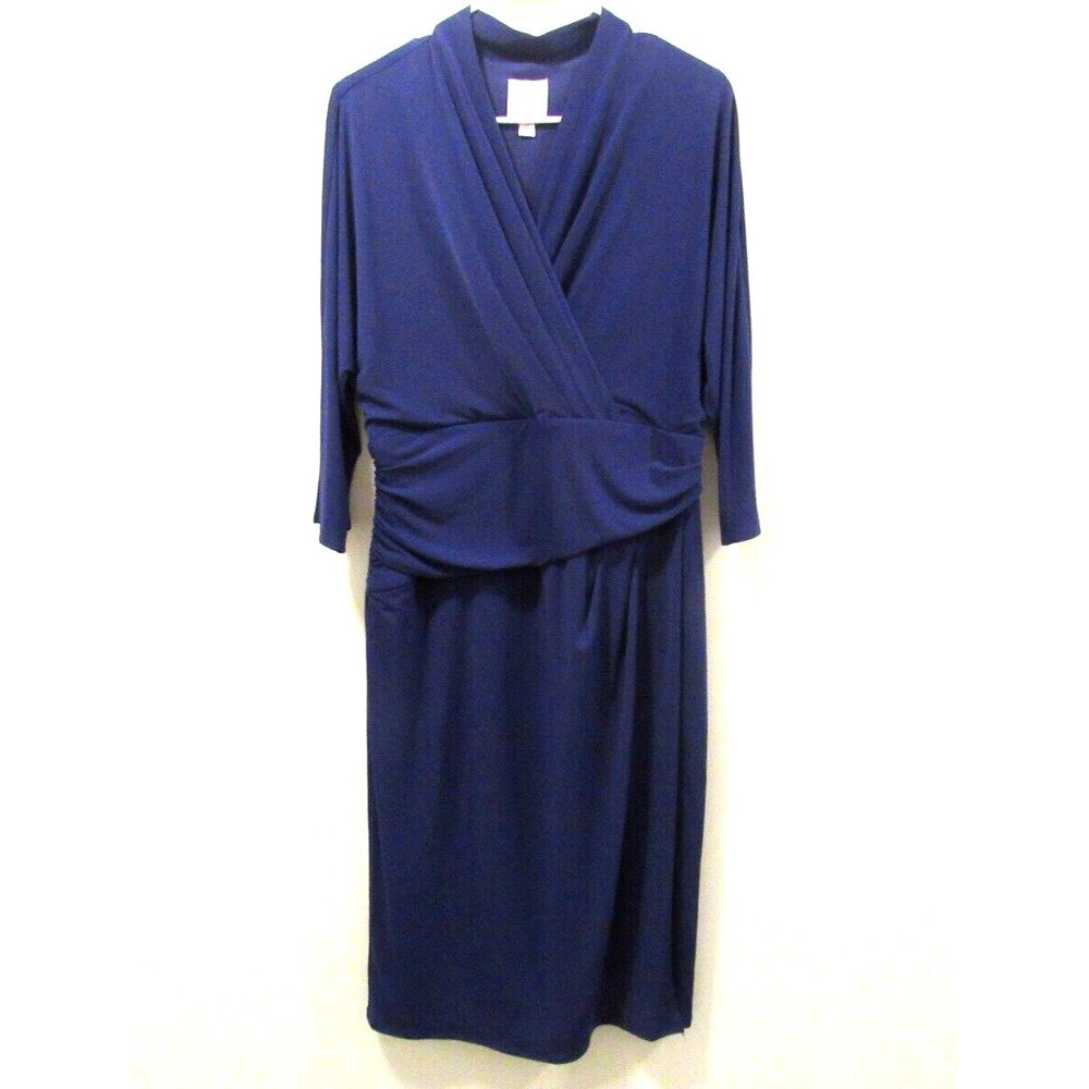 Suzi‎ Chin for Maggie Boutique Dress Women's Size 16 Purple Long Sleeve